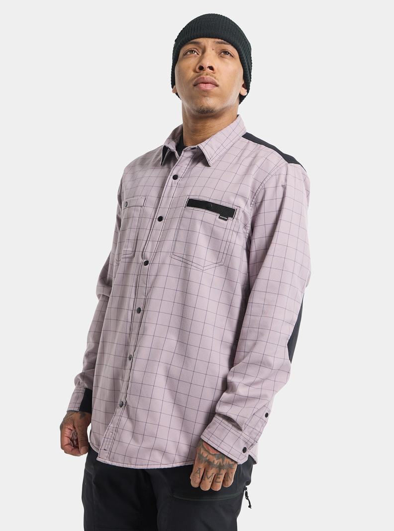 Burton Favorite Performance Long Sleeve Flannel Hemd Herren Lavendel | 257-OTSUCB
