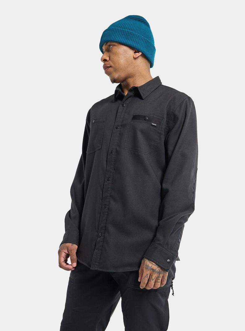 Burton Favorite Performance Long Sleeve Flannel Hemd Herren Schwarz | 913-TNXKIU