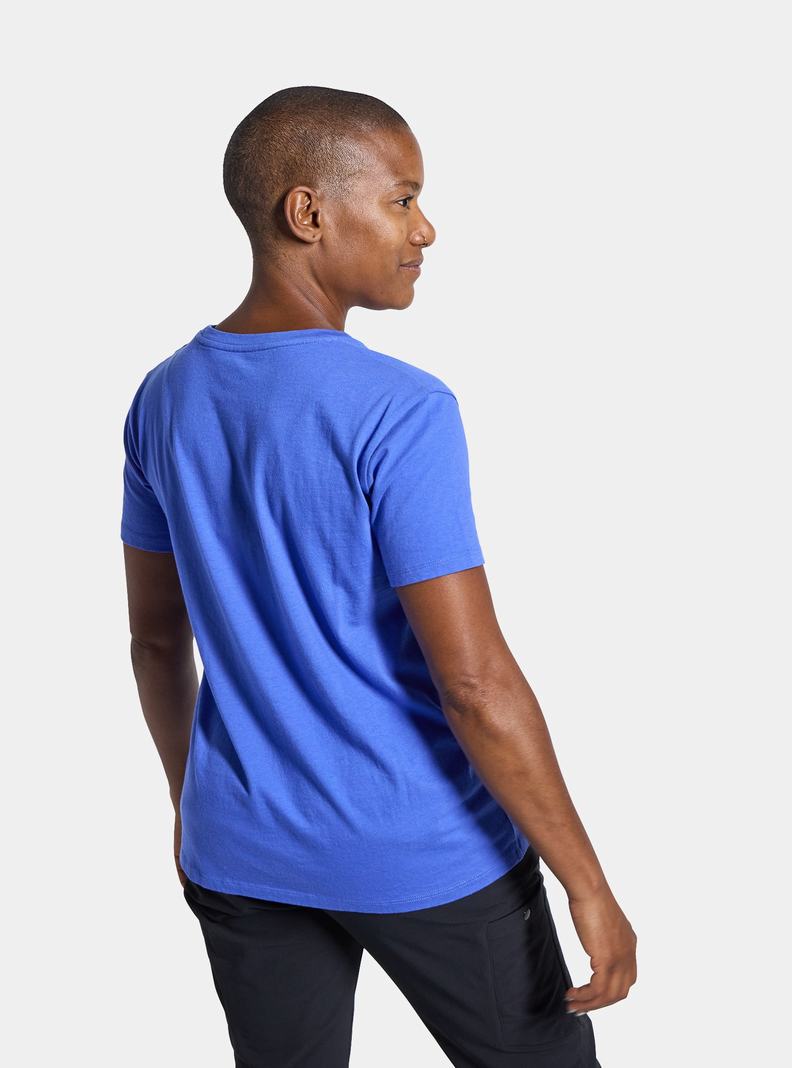 Burton Feelgood Kurzes Sleeve T-Shirts Damen Blau | 921-XQSKYJ