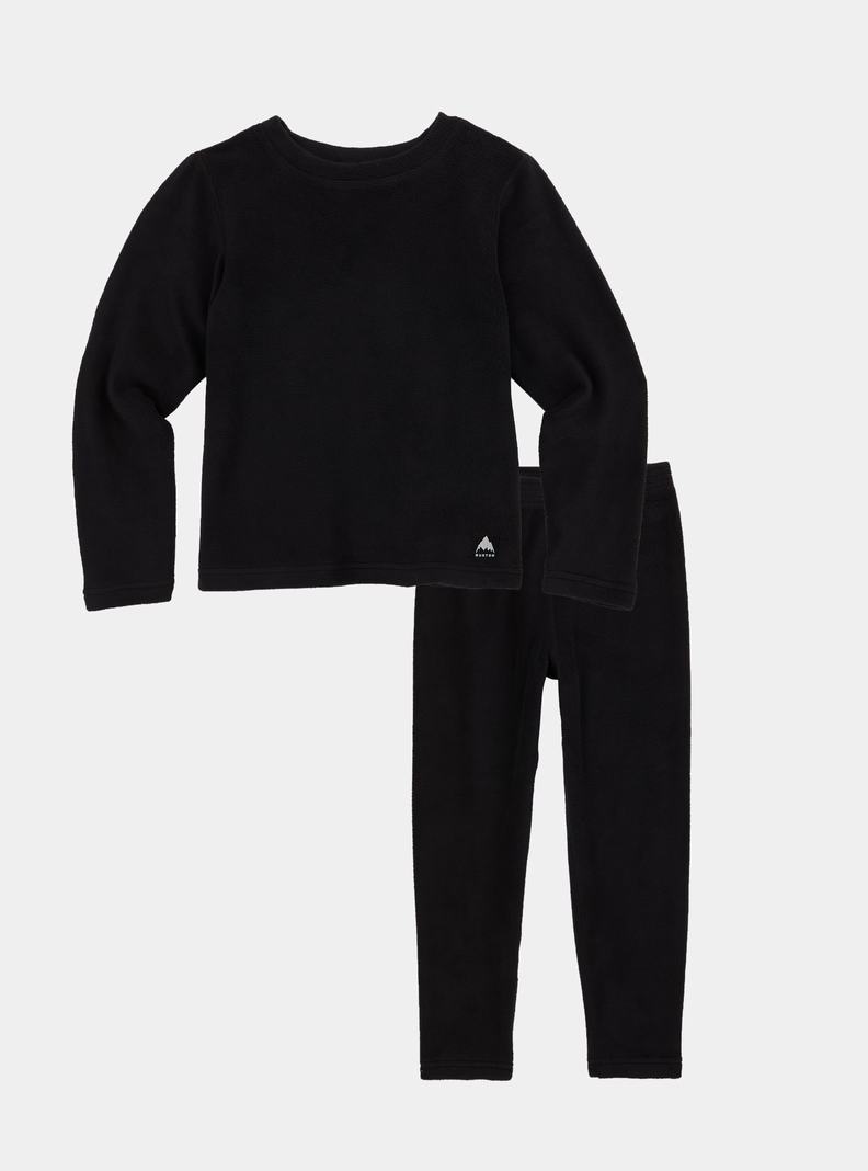 Burton Fleece Base Layer Set Funktionswäsche Kinder Schwarz | 410-BOYELS