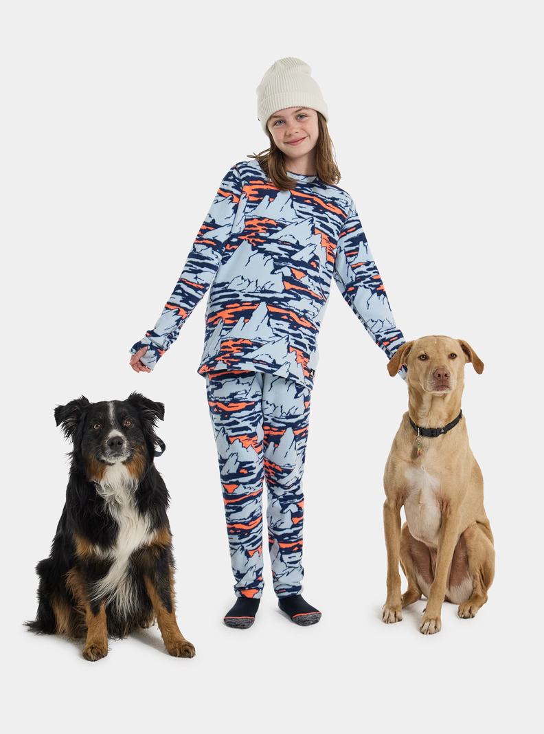 Burton Fleece Base Layer Set Funktionswäsche Kinder Blau | 560-HAFSZX