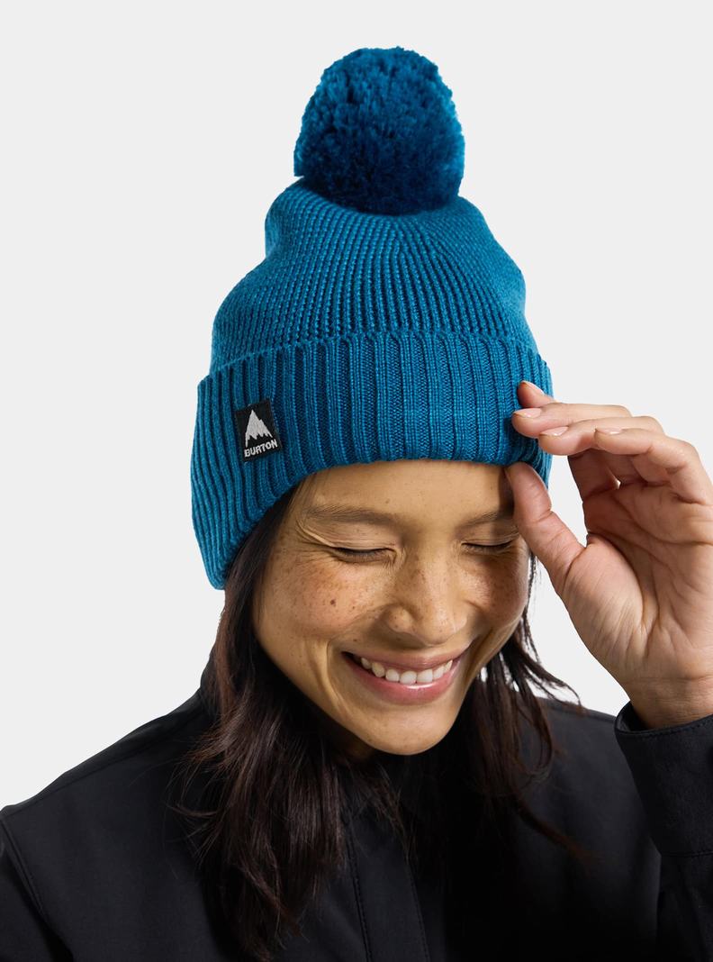 Burton Fleece-Gefütterte Earflap Mütze Damen Blau | 687-CQSPTF