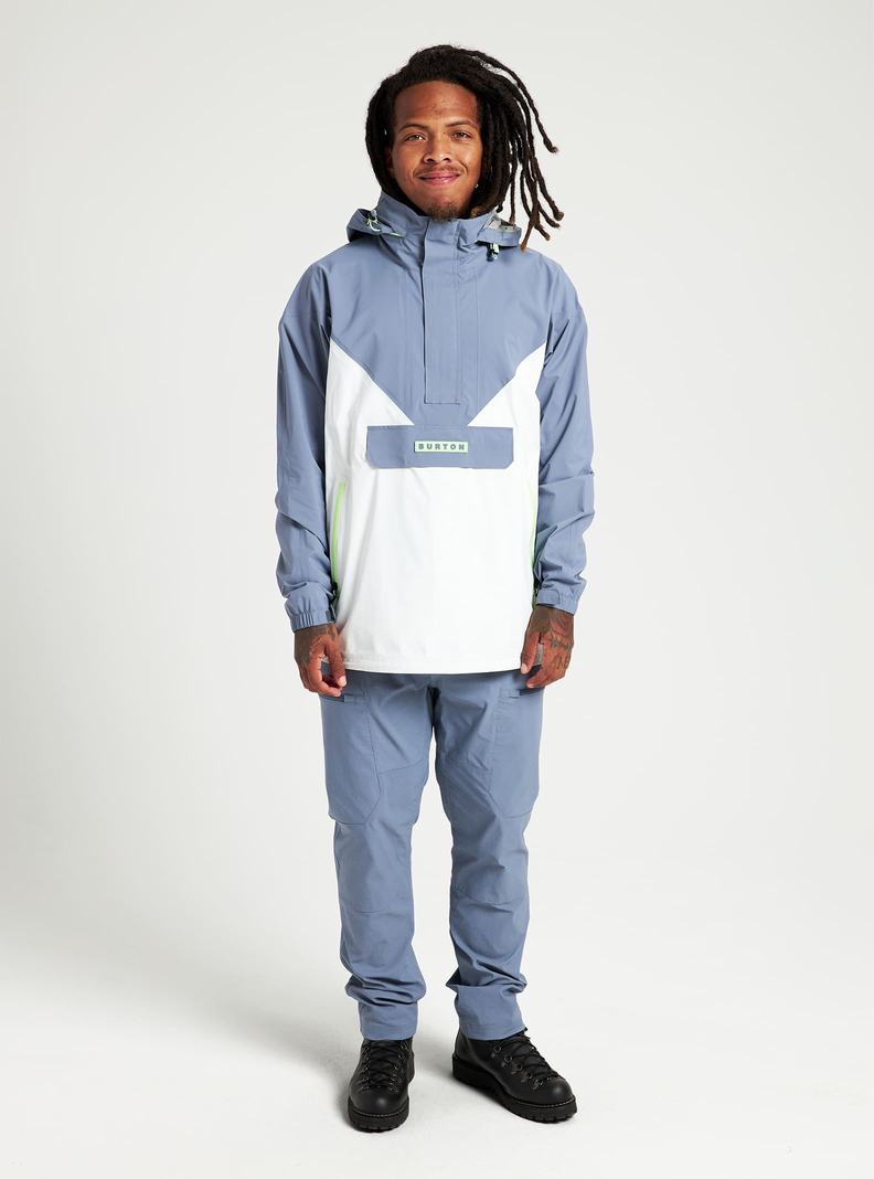 Burton Freelight Snowboardjacke Herren Grau Weiß | 590-VMWYUJ