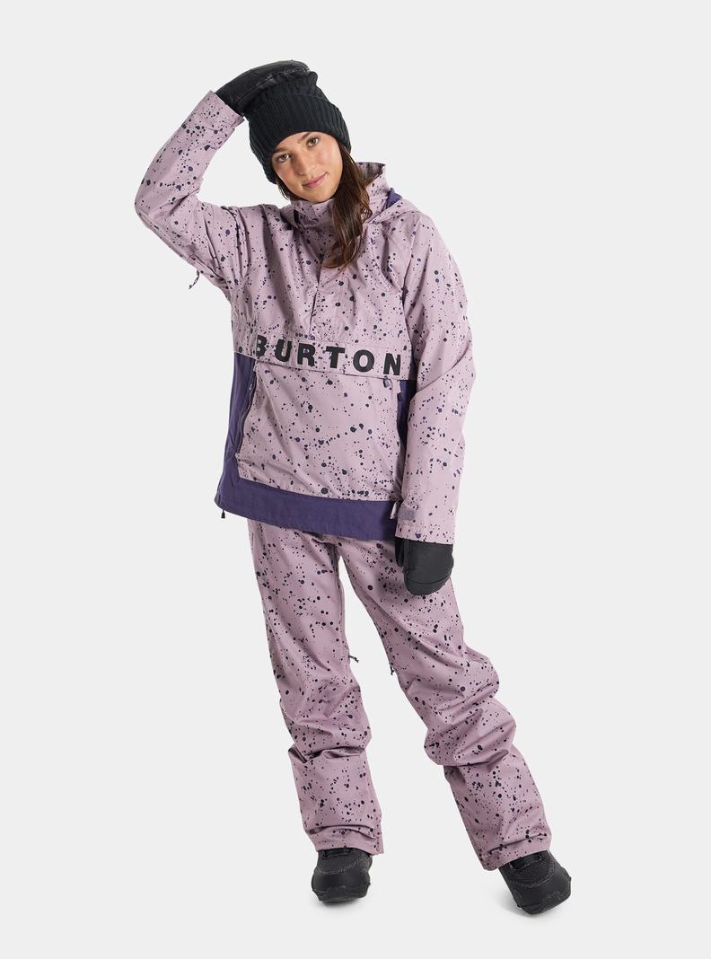 Burton Frostner 2L Anorak Snowboardjacke Damen Lavendel | 103-HLXYAT