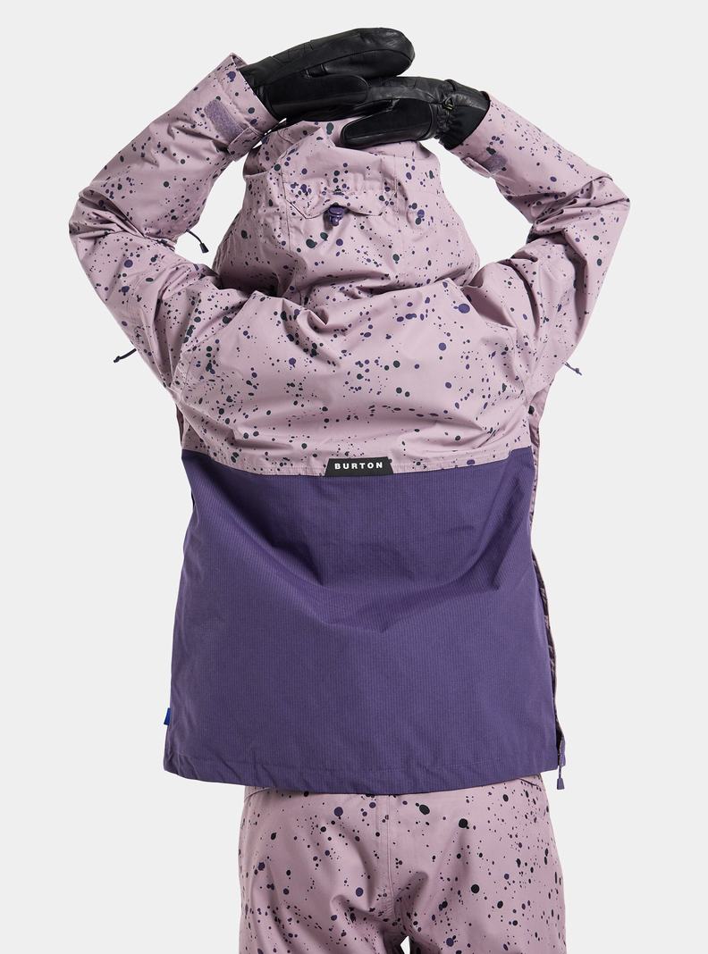 Burton Frostner 2L Anorak Snowboardjacke Damen Lavendel | 103-HLXYAT