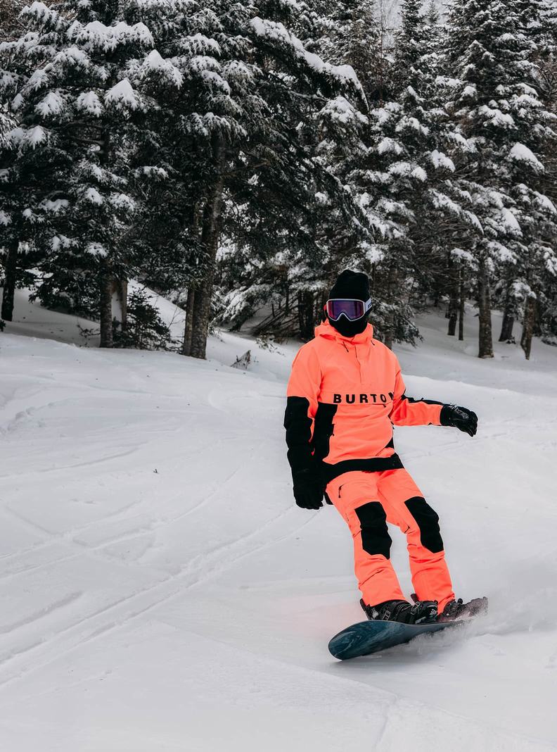 Burton Frostner 2L Anorak Snowboardjacke Herren Orange Schwarz | 146-XKHRND