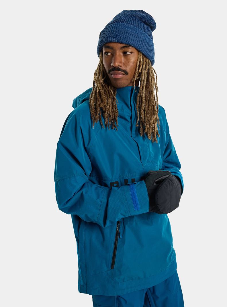 Burton Frostner 2L Anorak Snowboardjacke Herren Blau | 691-HWFJRC
