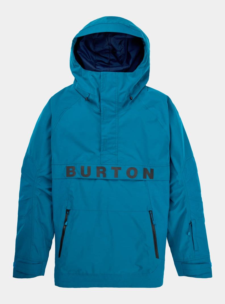 Burton Frostner 2L Anorak Snowboardjacke Herren Blau | 691-HWFJRC
