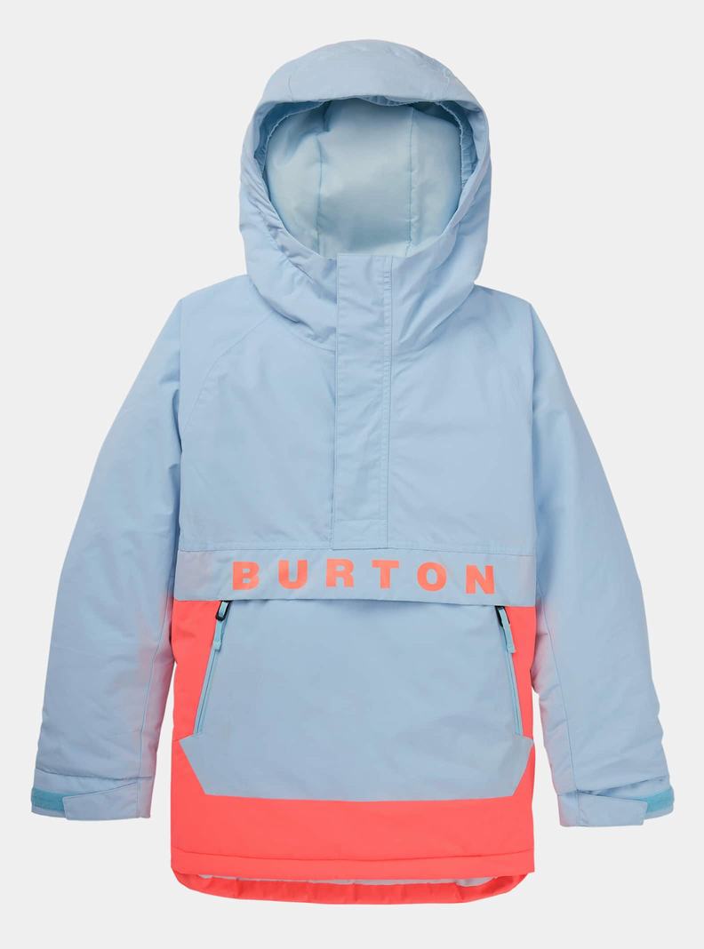 Burton Frostner 2L Anorak Snowboardjacke Kinder Blau Orange | 780-GUWXND