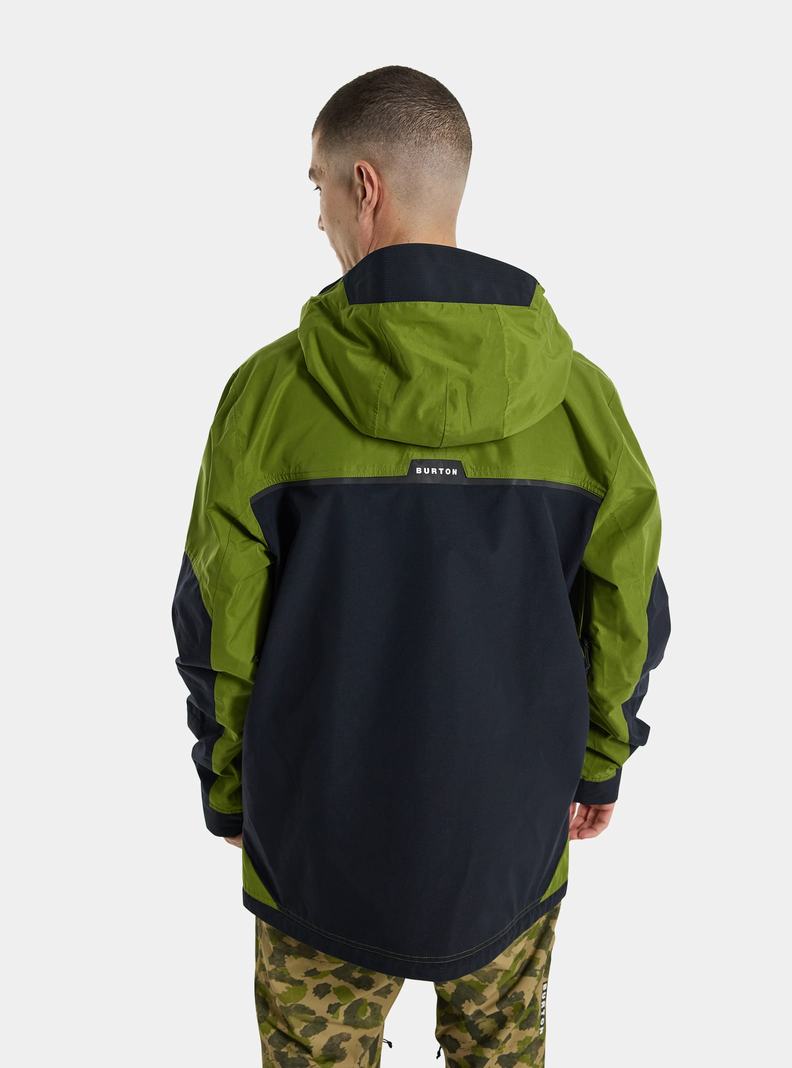 Burton Frostner 2L Snowboardjacke Herren Grün Schwarz | 812-FUJYSP