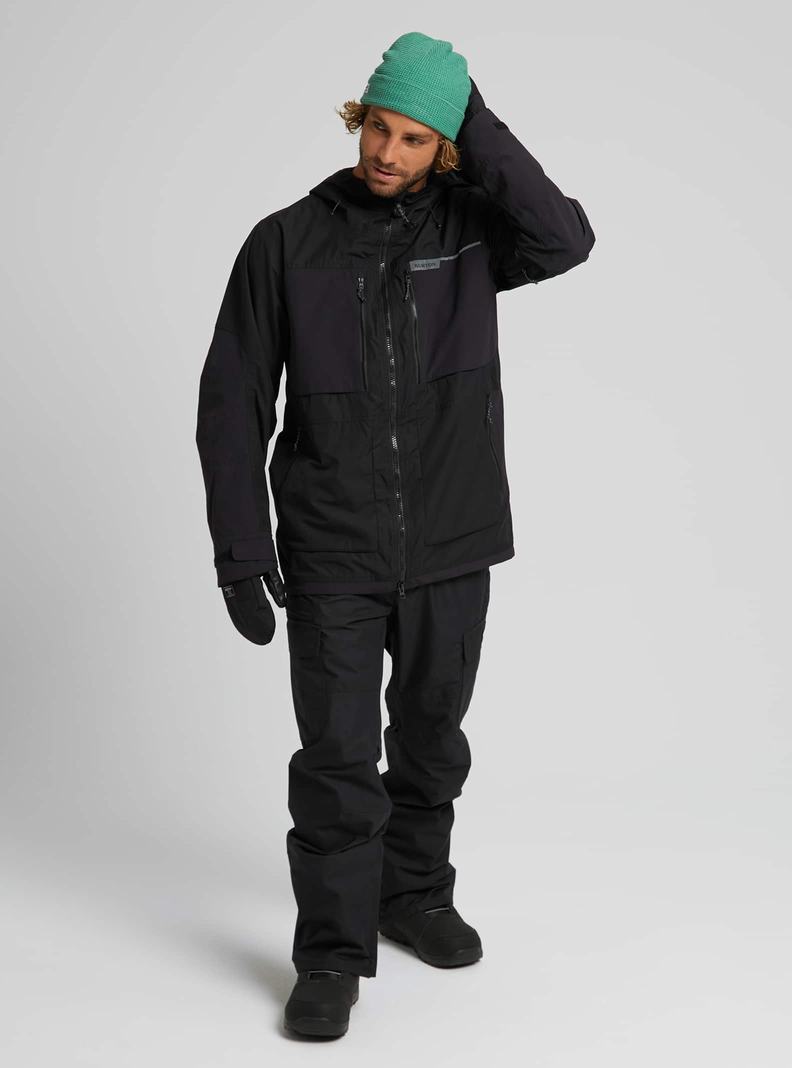 Burton Frostner 2L Snowboardjacke Herren Schwarz | 972-PNSBAG