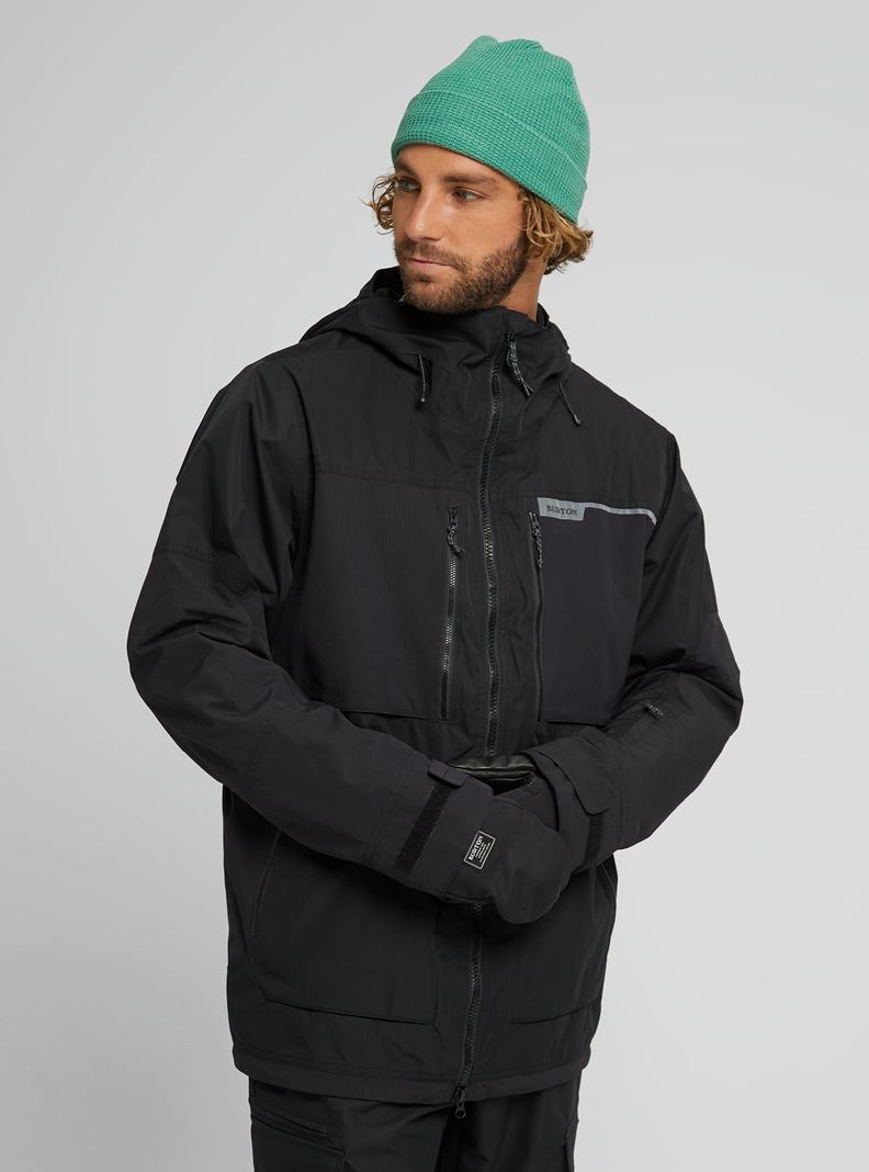 Burton Frostner 2L Snowboardjacke Herren Schwarz | 972-PNSBAG