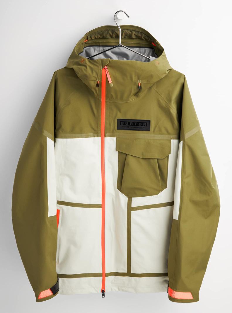 Burton GORE-TEX 3L Breaker Snowboardjacke Herren Olivgrün Silber Grün | 326-LDTVSE