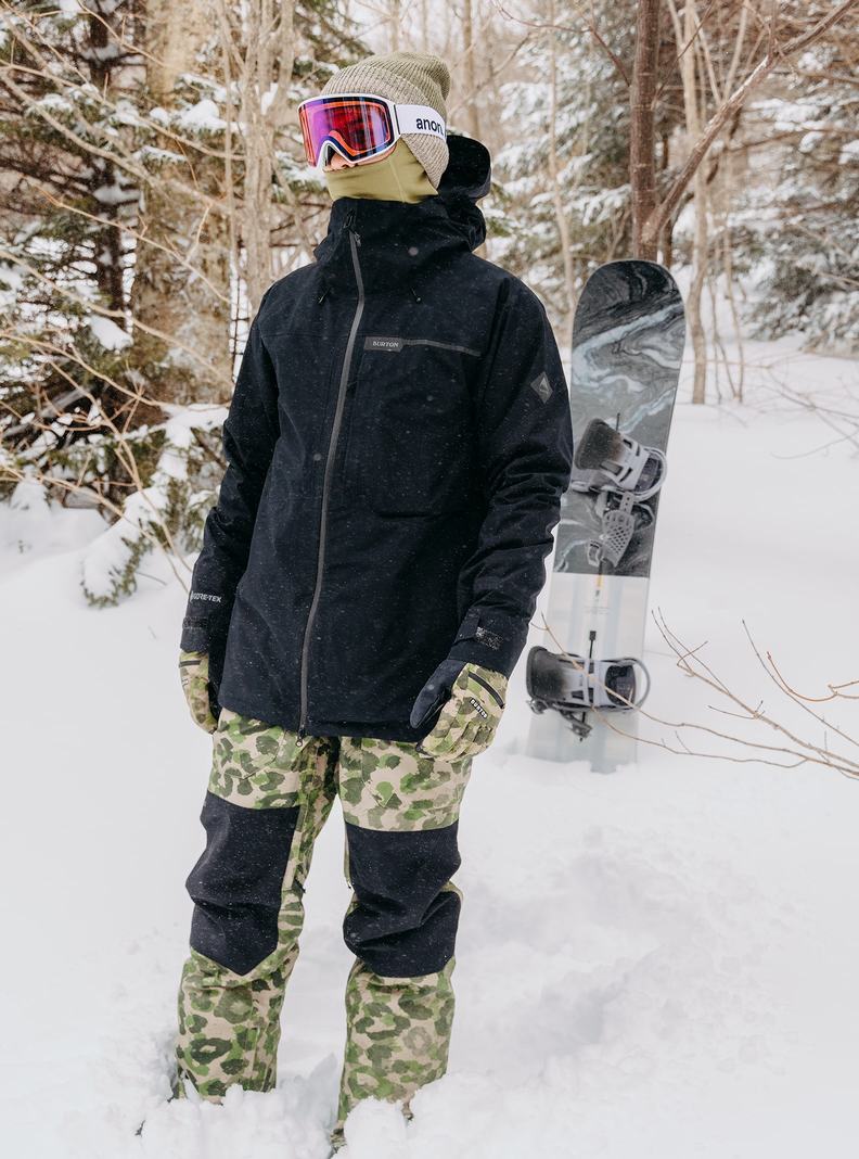 Burton GORE-TEX 3L Treeline Snowboardjacke Herren Schwarz | 017-PRWGVQ