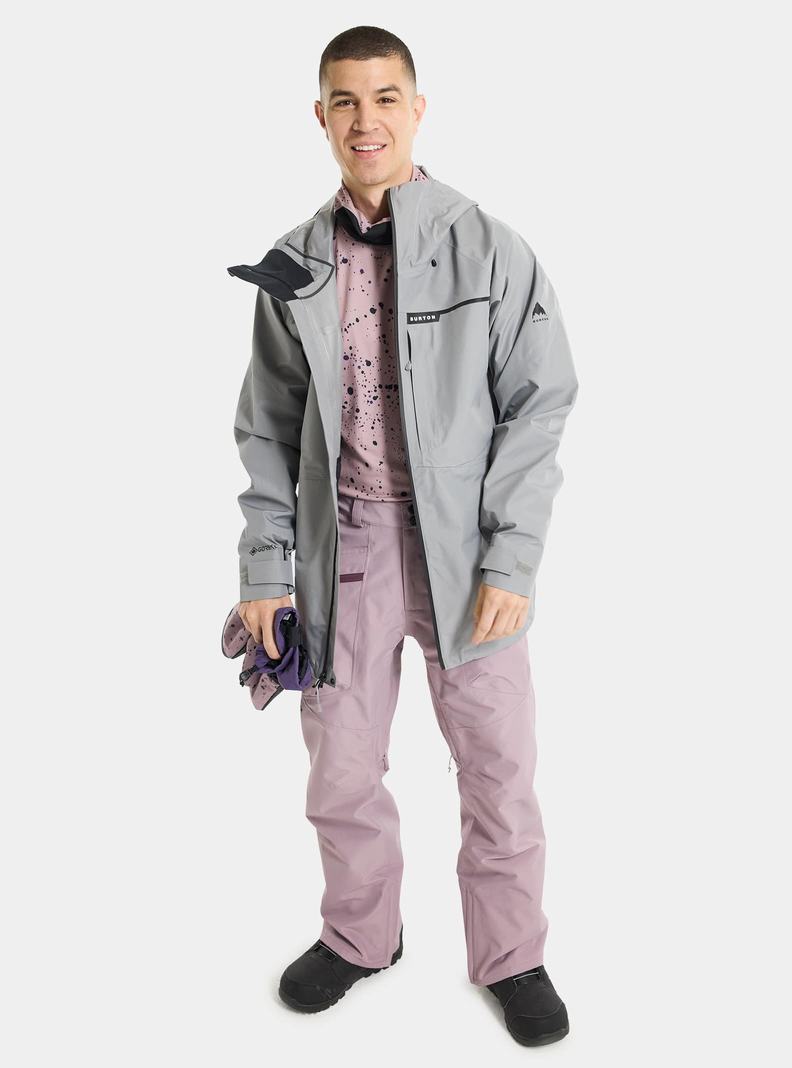 Burton GORE-TEX 3L Treeline Snowboardjacke Herren Grau | 127-ZFASDY