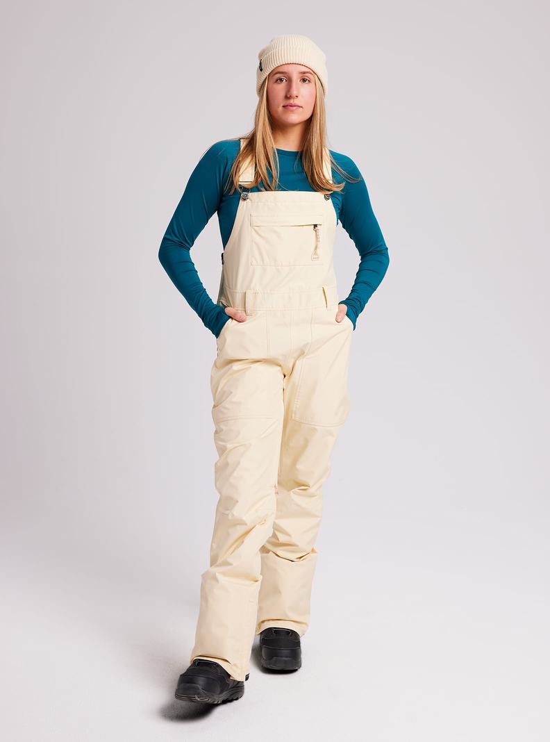 Burton GORE-TEX Avalon Latzhose Damen Beige | 857-LNCFVI