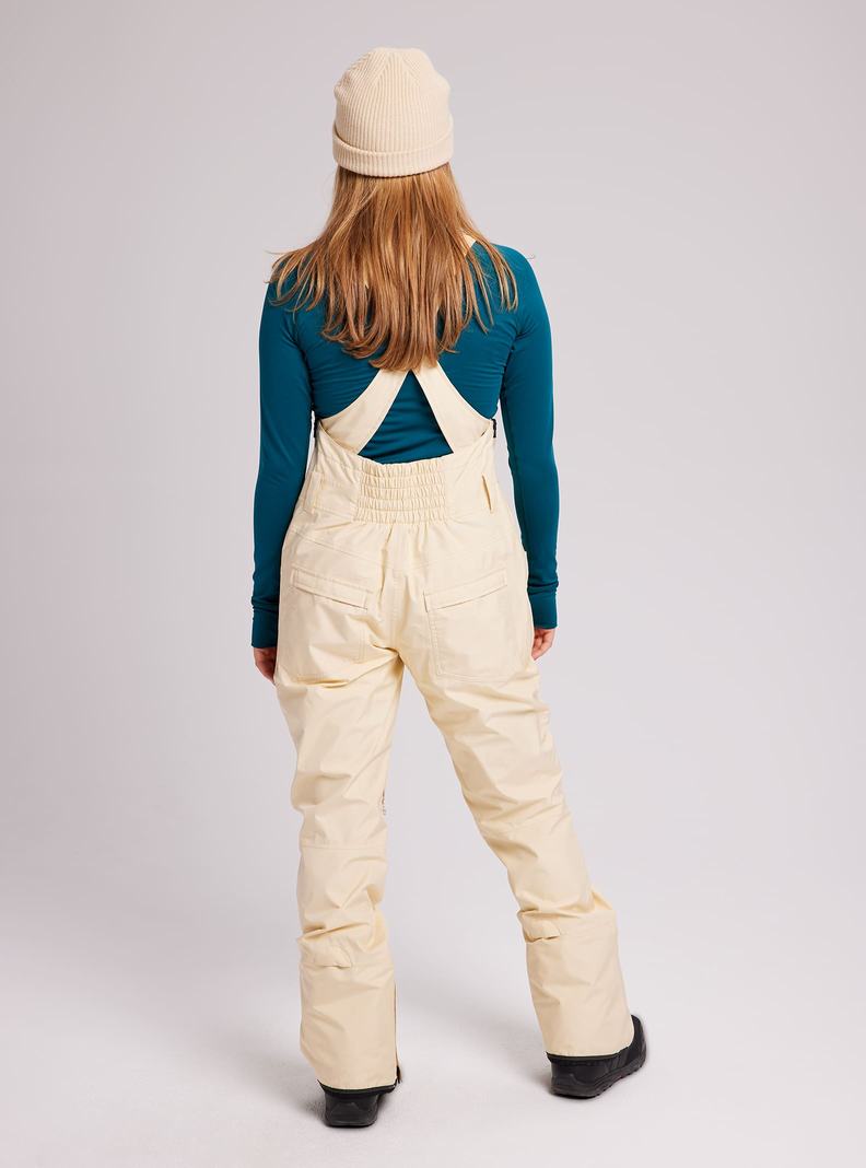 Burton GORE-TEX Avalon Latzhose Damen Beige | 857-LNCFVI