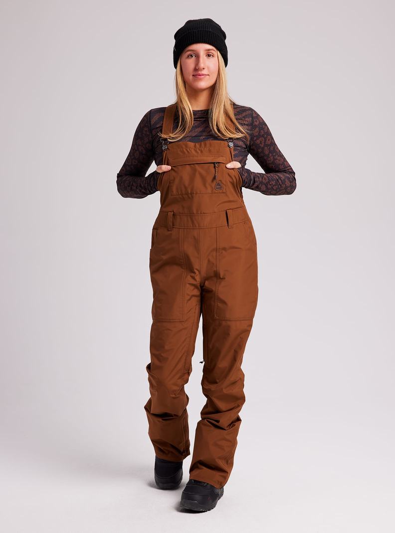 Burton GORE-TEX Avalon Latzhose Damen Braun | 915-GVJTWR