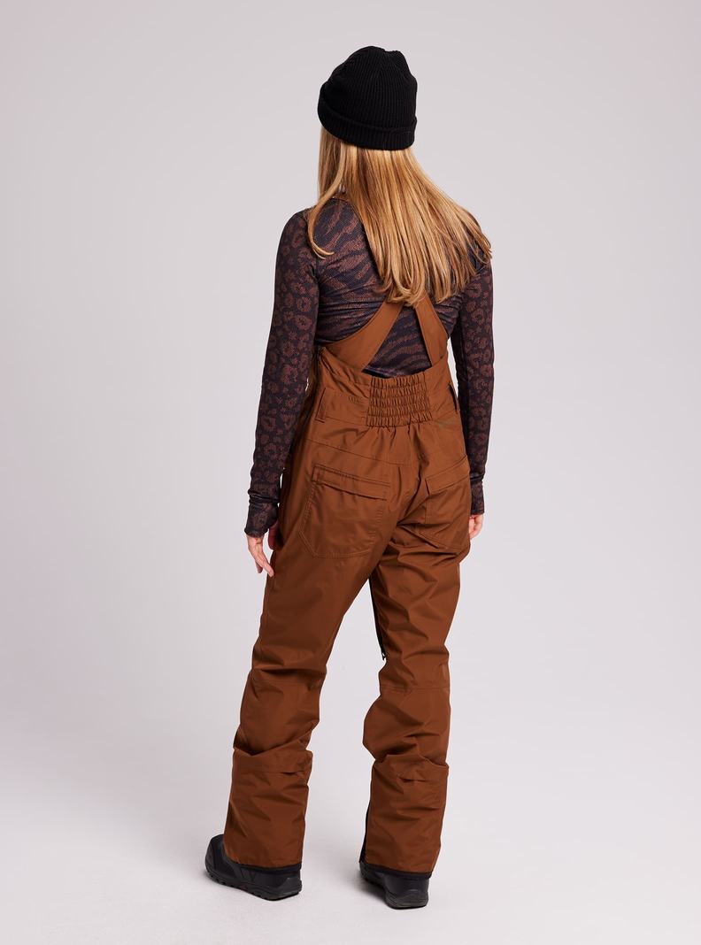 Burton GORE-TEX Avalon Latzhose Damen Braun | 915-GVJTWR