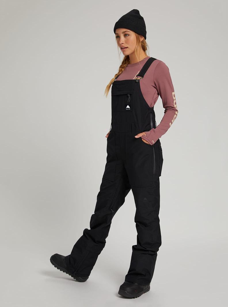 Burton GORE-TEX Avalon Latzhose Damen Schwarz | 629-TYNMKU