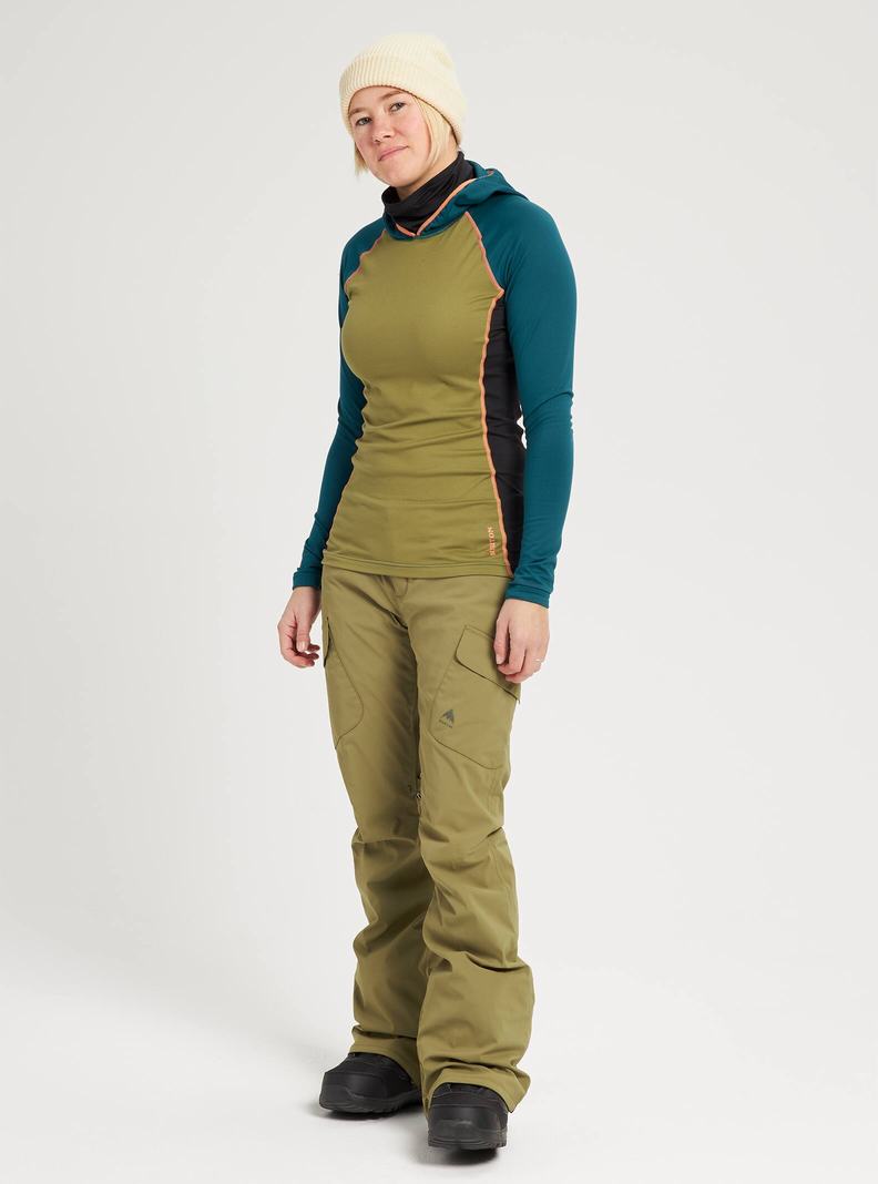 Burton GORE-TEX Gloria - Hohe Snowboardhose Damen Olivgrün | 039-PLNCAK