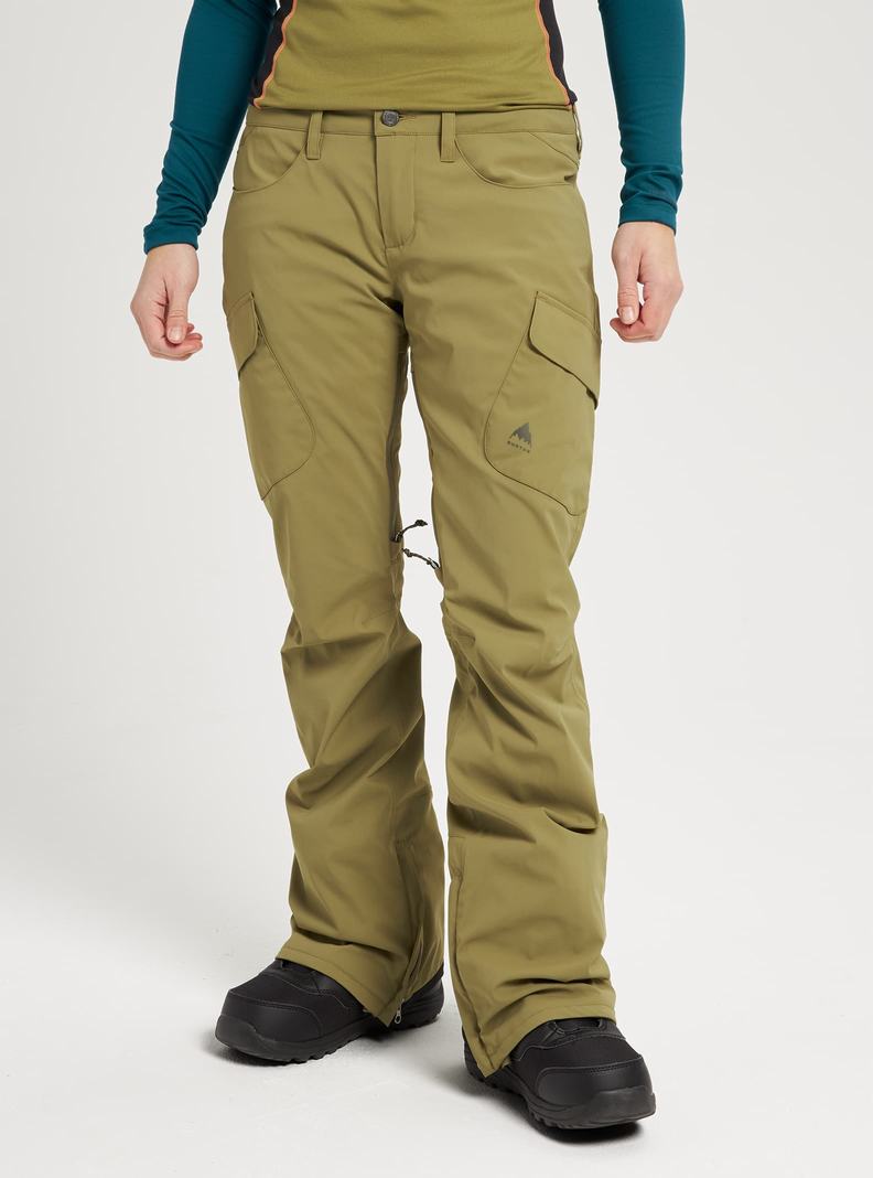 Burton GORE-TEX Gloria - Hohe Snowboardhose Damen Olivgrün | 039-PLNCAK