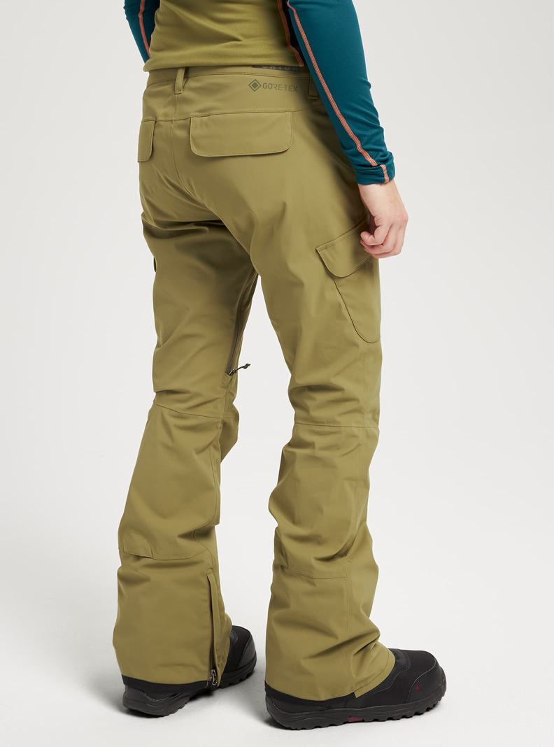 Burton GORE-TEX Gloria - Hohe Snowboardhose Damen Olivgrün | 039-PLNCAK