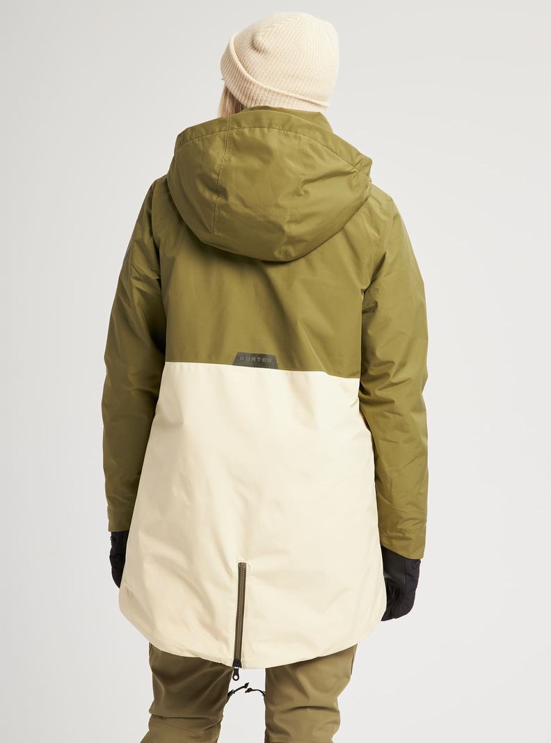 Burton GORE-TEX Treeline Snowboardjacke Damen Olivgrün | 493-KENHST