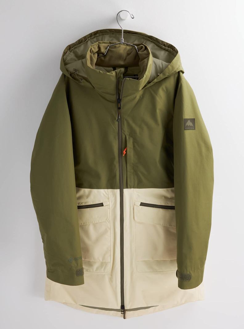 Burton GORE-TEX Treeline Snowboardjacke Damen Olivgrün | 493-KENHST