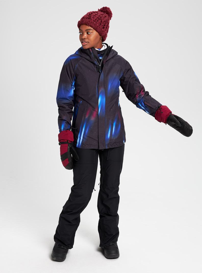 Burton GORE‑TEX Powline Snowboardjacke Damen Schwarz | 736-TNRUYF