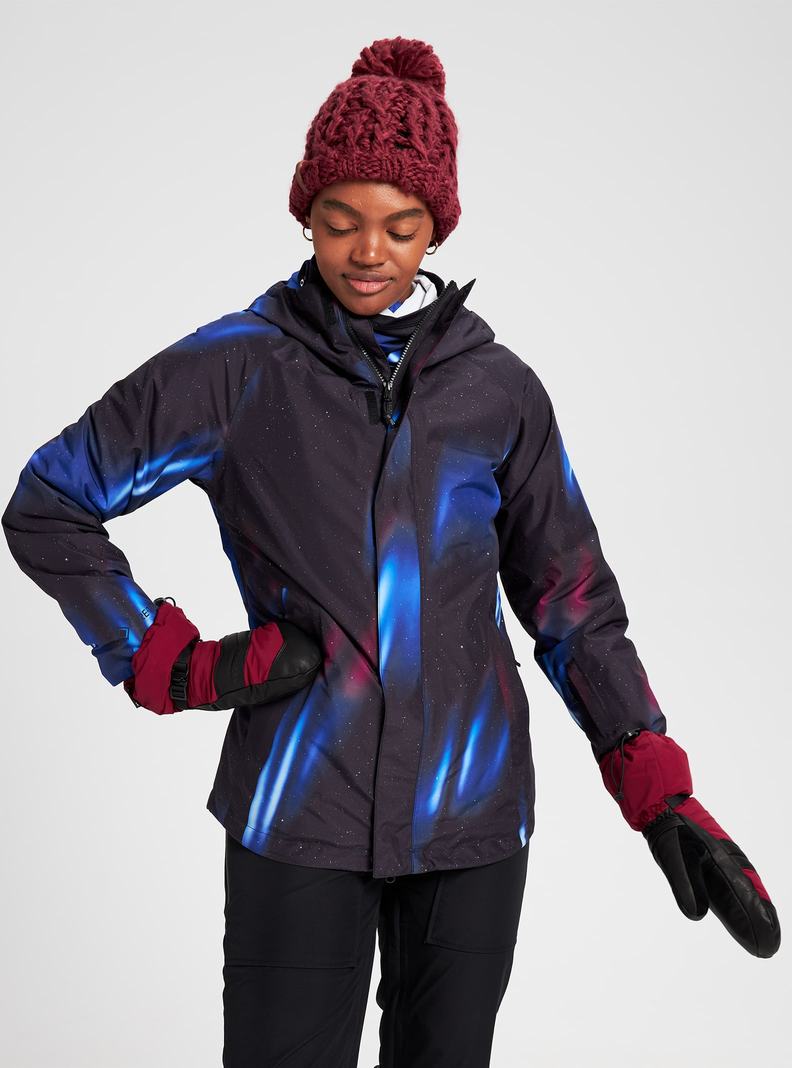 Burton GORE‑TEX Powline Snowboardjacke Damen Schwarz | 736-TNRUYF