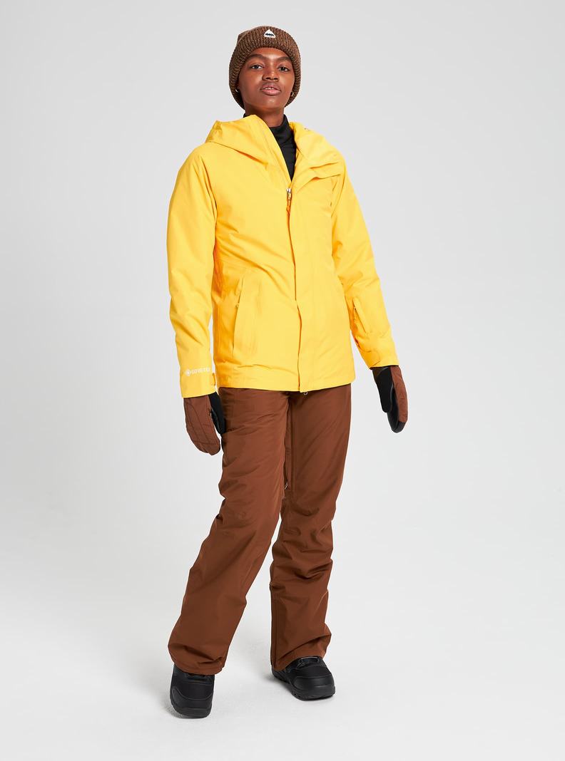 Burton GORE‑TEX Powline Snowboardjacke Damen Gelb | 964-OTPDVL