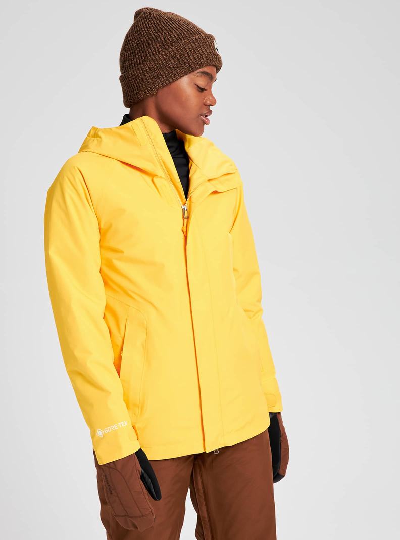 Burton GORE‑TEX Powline Snowboardjacke Damen Gelb | 964-OTPDVL