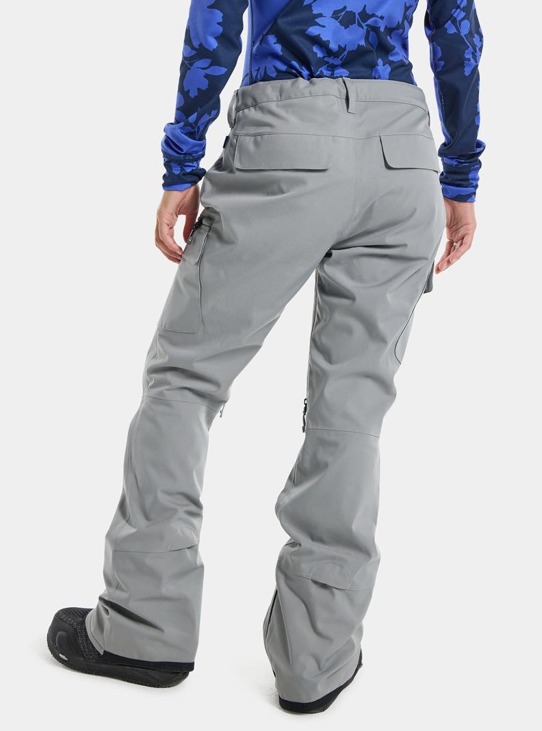 Burton Gloria Stretch 2L Snowboardhose Damen Grau | 139-LOBAJV