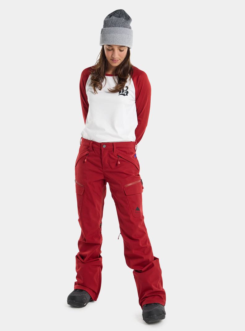 Burton Gloria Stretch 2L Snowboardhose Damen Rot | 639-JXHEPZ
