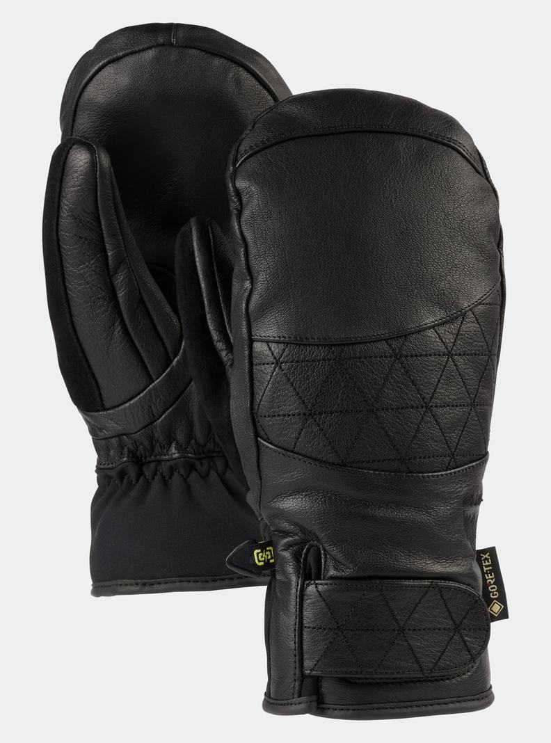 Burton Gondy GORE-TEX Leder Fäustlinge Damen Schwarz | 190-CHPRAL