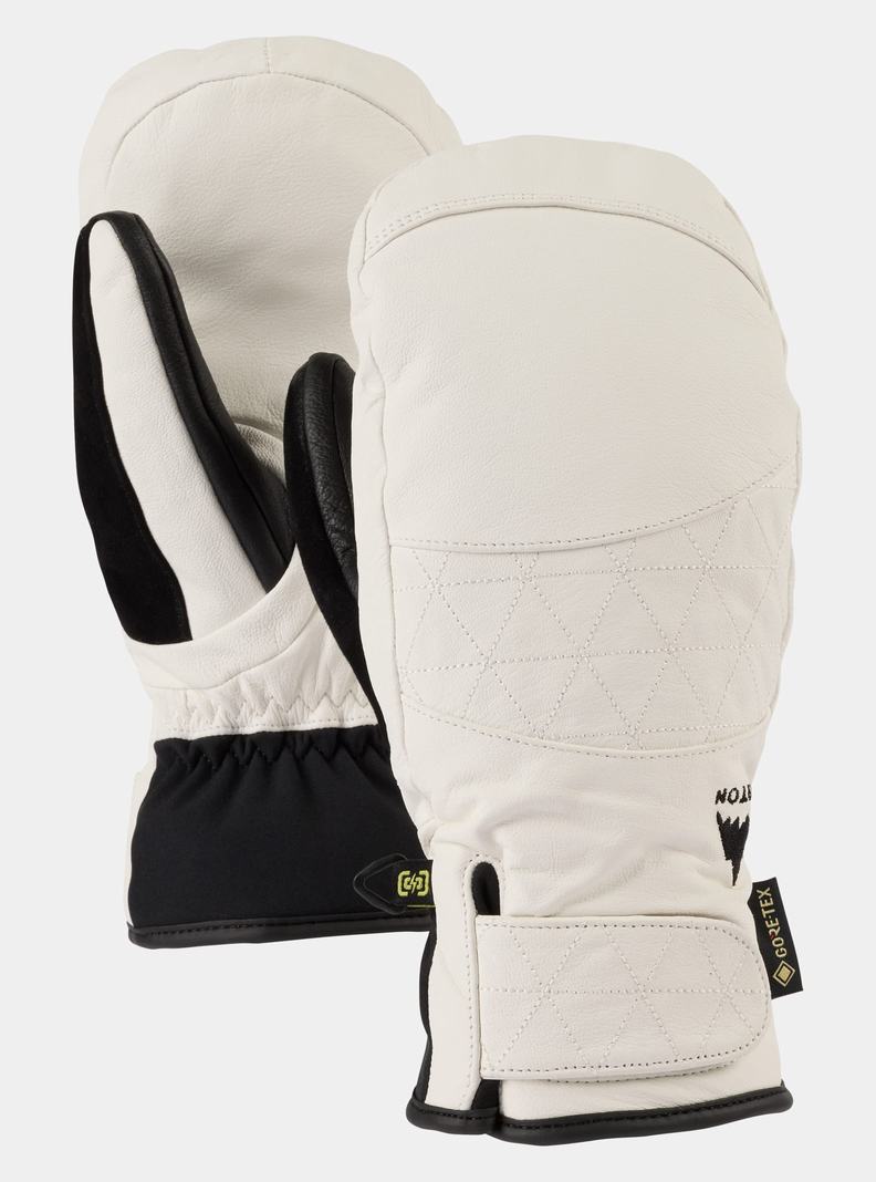 Burton Gondy GORE-TEX Leder Fäustlinge Damen Weiß | 215-SPYOAF