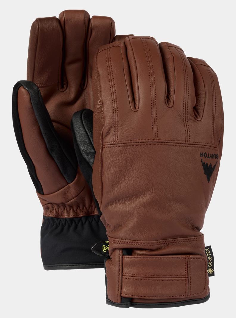 Burton Gondy GORE-TEX Leder Skihandschuhe Herren Braun | 372-NJWIZL