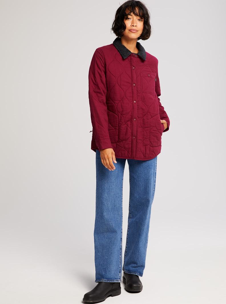 Burton Grace Insulated Flannel Hemd Damen Bordeaux | 849-SHQCNA