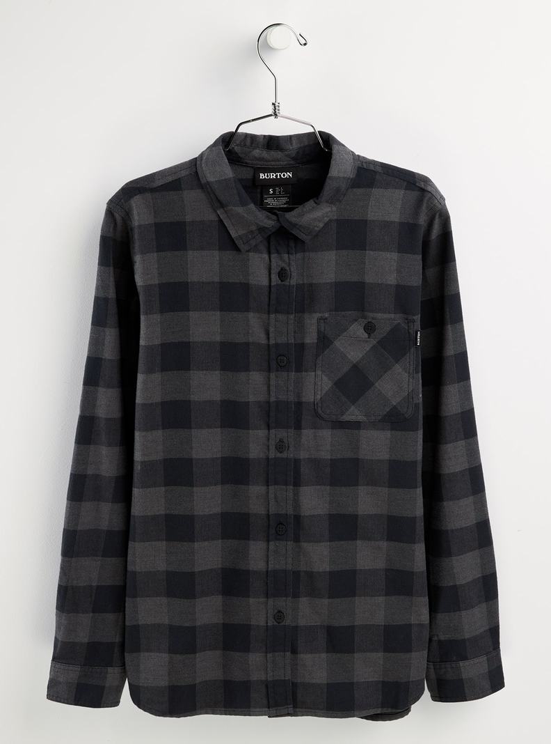 Burton Grace Long Sleeve Flannel Hemd Damen Schwarz | 408-FYJOWK