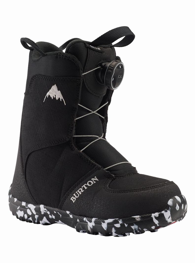 Burton Grom BOA® Snowboardboots Kinder Schwarz | 356-CFMJDW