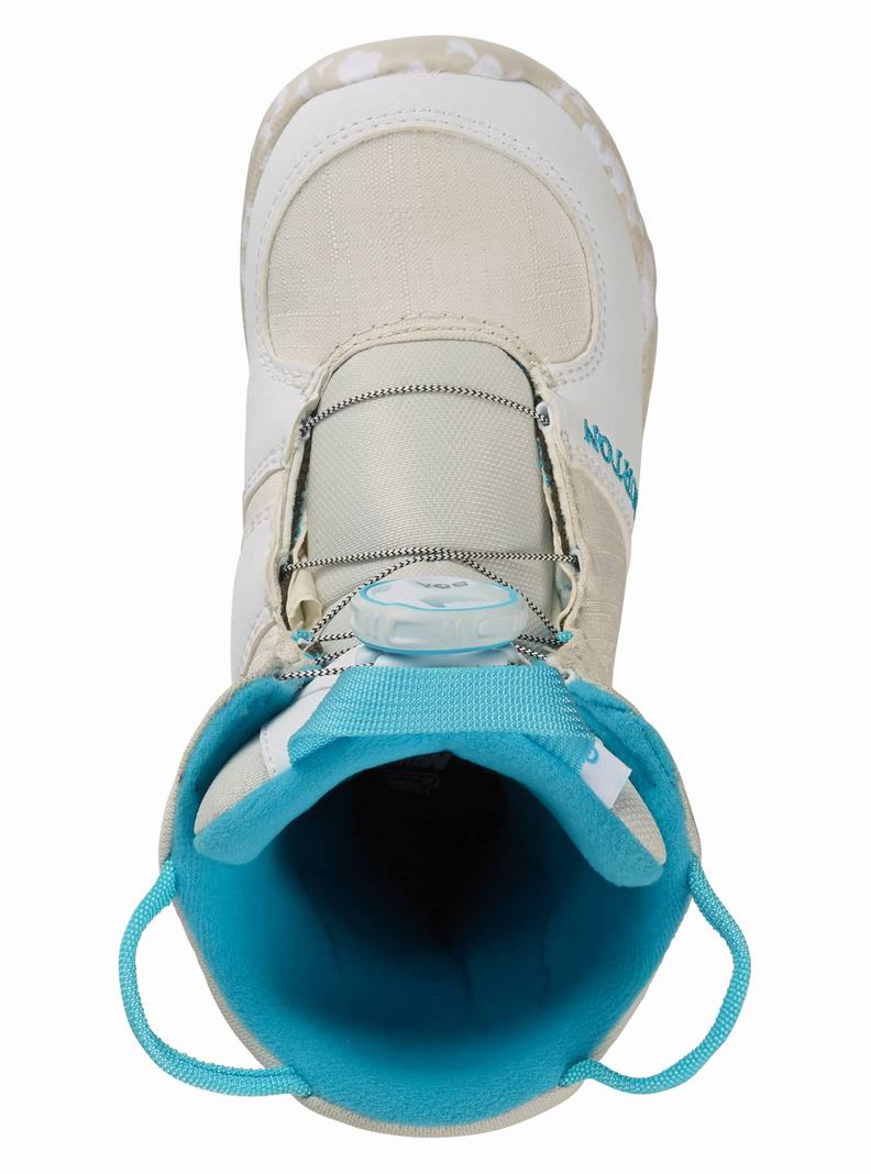Burton Grom BOA® Snowboardboots Kinder Weiß | 158-HALVJX