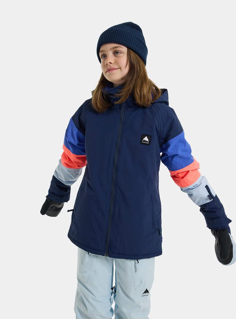 Burton Hart 2L Snowboardjacke Kinder Blau | 298-NKVLCG