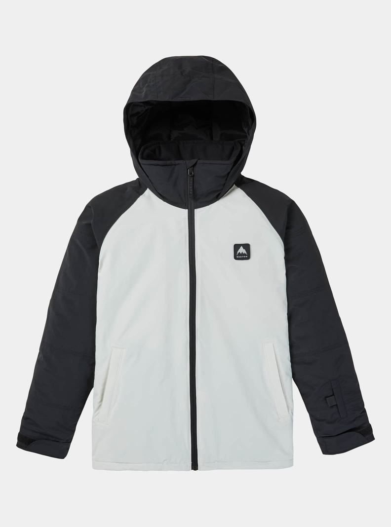Burton Hart 2L Snowboardjacke Kinder Schwarz Weiß | 413-DIBQMZ