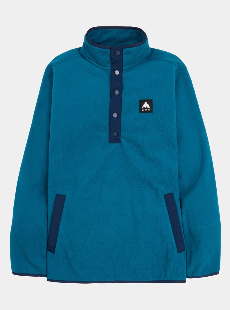Burton Hearth Fleece Pullover Sweatshirts Herren Blau | 071-IPVWRA