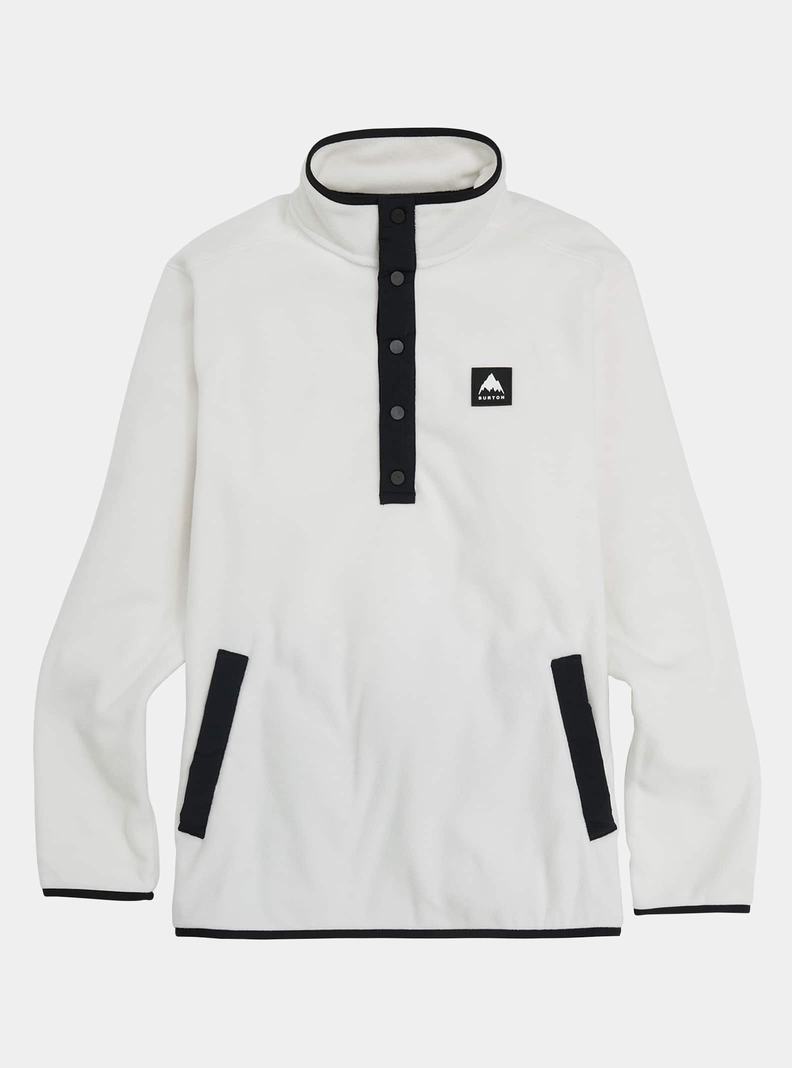 Burton Hearth Fleece Pullover Sweatshirts Herren Weiß | 258-KGCNVY