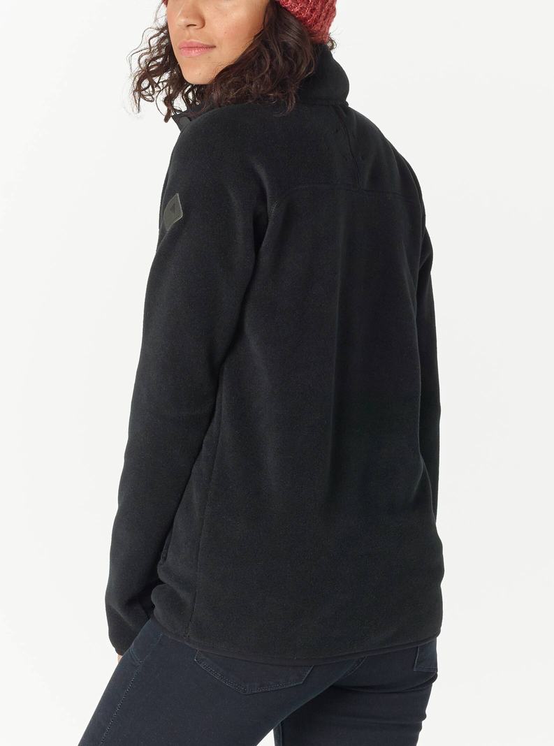 Burton Hearth Fleece Pullover Sweatshirts Damen Schwarz | 653-JQTNZD