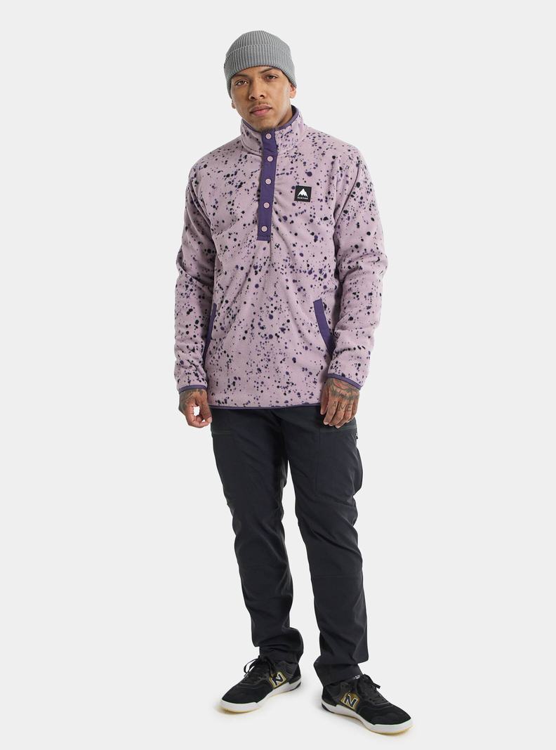 Burton Hearth Fleece Pullover Sweatshirts Herren Lavendel | 683-YLIJWC
