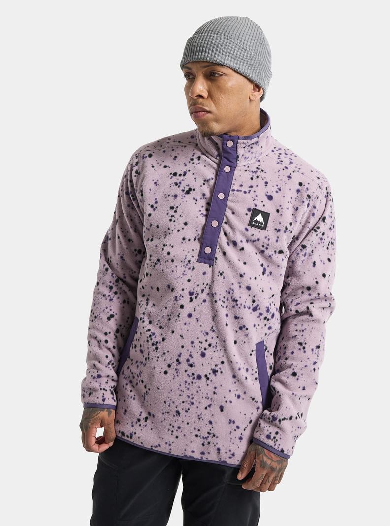 Burton Hearth Fleece Pullover Sweatshirts Herren Lavendel | 683-YLIJWC