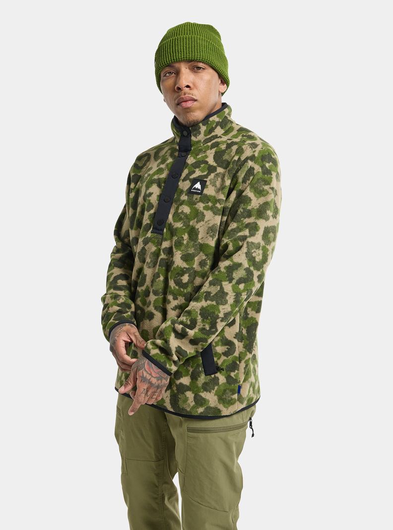 Burton Hearth Fleece Pullover Sweatshirts Herren Camouflage | 827-GRCOHD